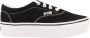 Vans Doheny Platform Canvas Dames Sneakers Black White - Thumbnail 13
