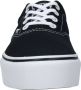 Vans Doheny Platform Canvas Dames Sneakers Black White - Thumbnail 6