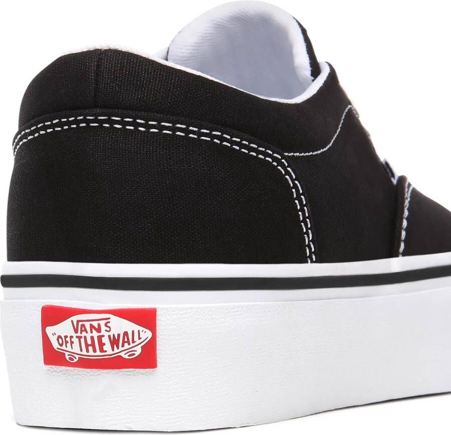 Vans Doheny Platform Canvas Dames Sneakers Black White - Foto 10