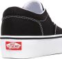 Vans Doheny Platform Canvas Dames Sneakers Black White - Thumbnail 10