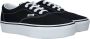 Vans Doheny Platform Canvas Dames Sneakers Black White - Thumbnail 8