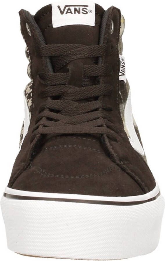 Vans WM Filmore Hi Platform Sneakers Hoog donkerbruin