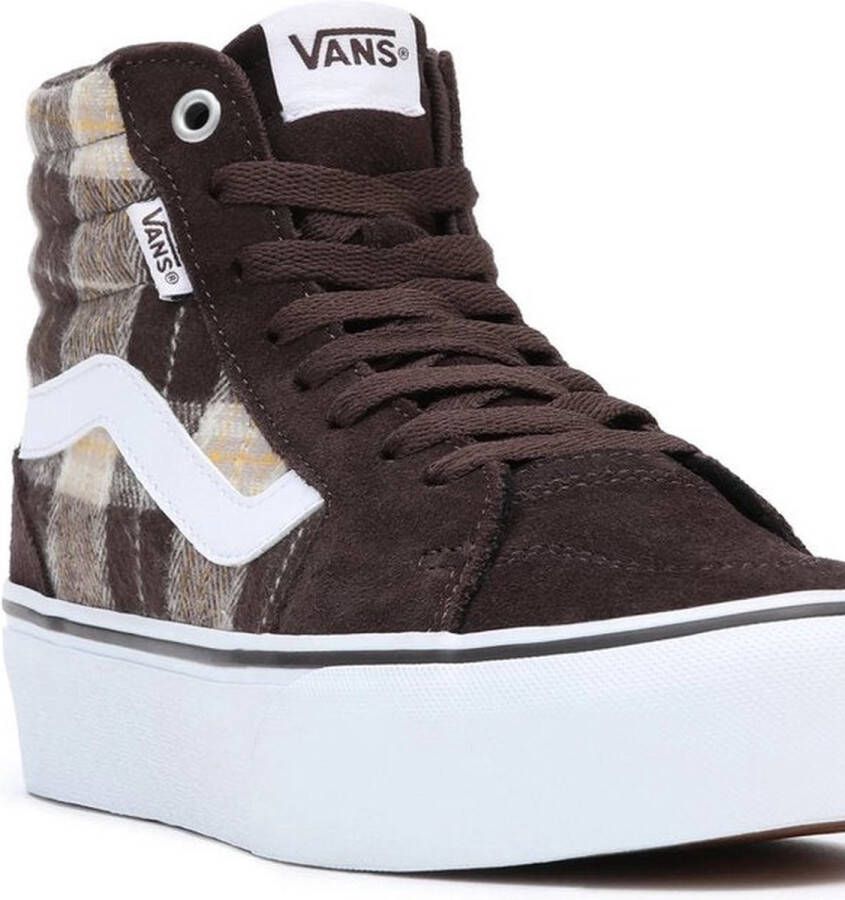 Vans WM Filmore Hi Platform Sneakers Hoog donkerbruin