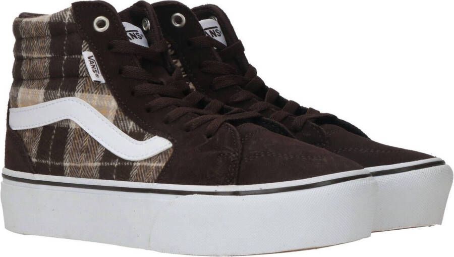 Vans WM Filmore Hi Platform Sneakers Hoog donkerbruin