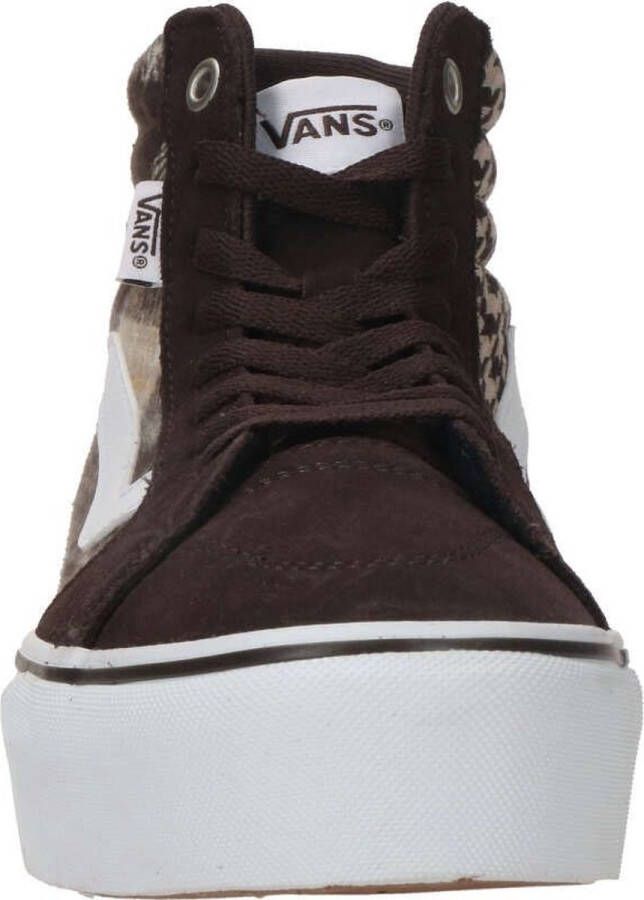 Vans WM Filmore Hi Platform Sneakers Hoog donkerbruin