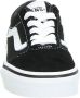 Vans Yt Ward Sneakers (Suede Canvas)Black White - Thumbnail 12