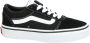 Vans Yt Ward Sneakers (Suede Canvas)Black White - Thumbnail 13