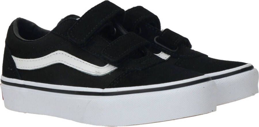 Vans Youth Ward V Suede Canvas Sneakers Black White