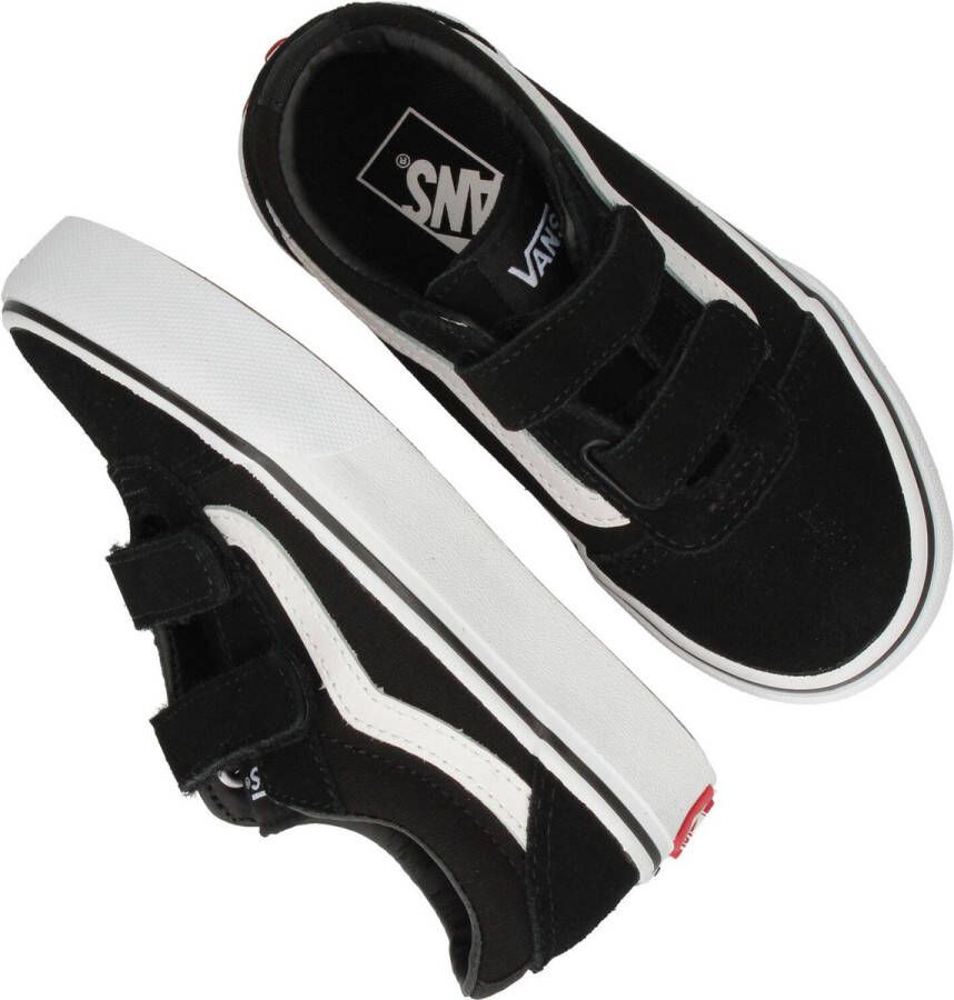 Vans Youth Ward V Suede Canvas Sneakers Black White