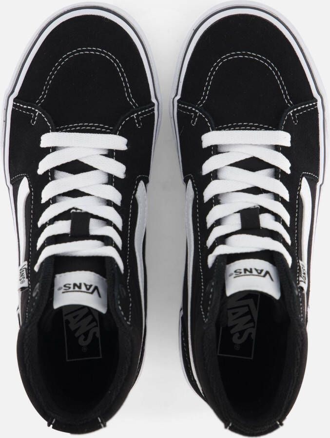 Vans YT Filmore Hi (SUEDE CANVAS)BLACK WHITE