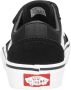 Vans Youth Ward V Suede Canvas Jongens Sneakers Black White - Thumbnail 11
