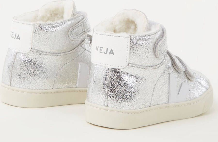 Veja Esplar Mid sneaker van leer Zilver