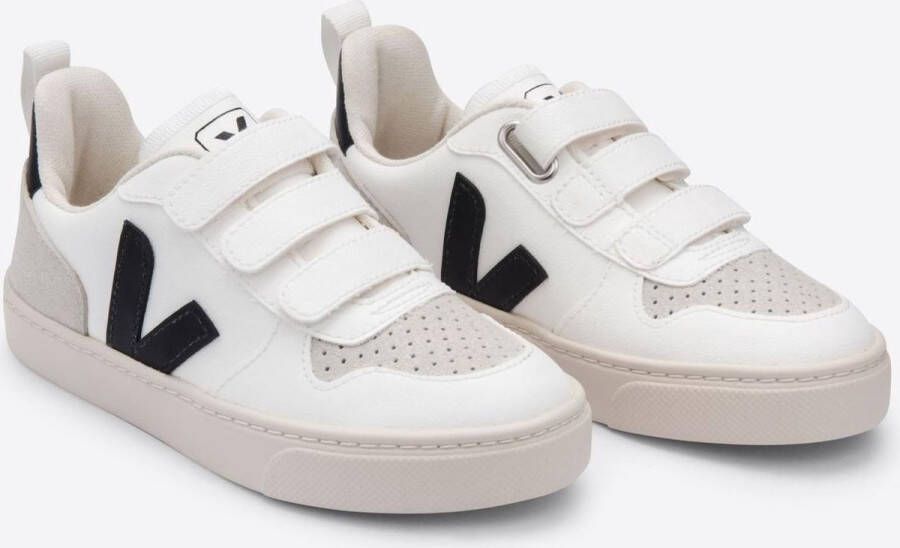 Veja V10 Velcro CWL junior schoenen wit