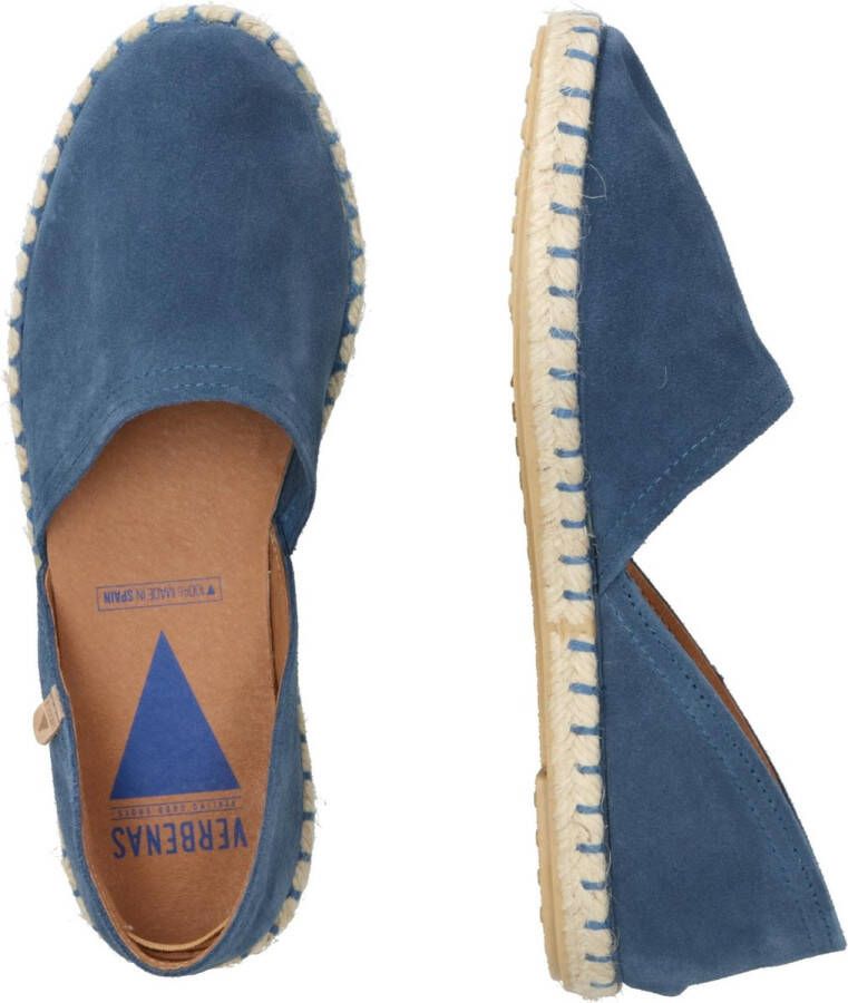 Verbenas Carmen dames espadrille Licht blauw