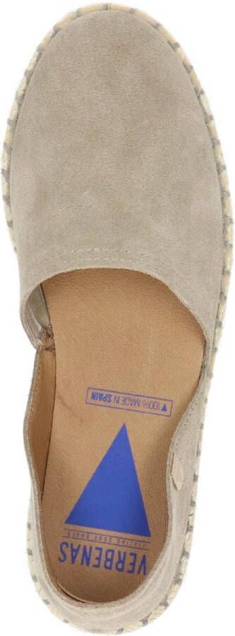Verbenas Carmen dames espadrilles. Taupe