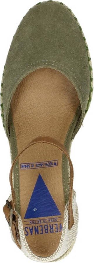 Verbenas Malena Sandalen Touwzool Groen