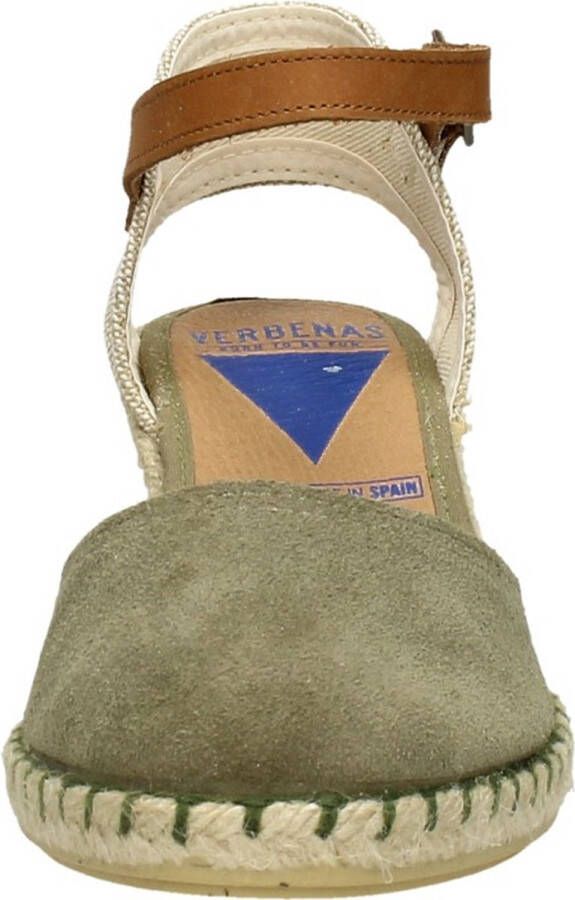 Verbenas Malena Sandalen Touwzool Groen