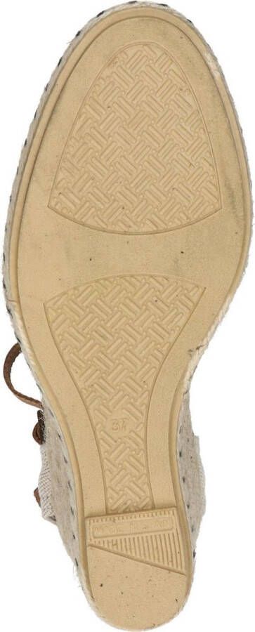 Verbenas Malena Sandalen Touwzool Zwart
