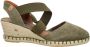 Verbenas Mila dames espadrille Kaki - Thumbnail 3