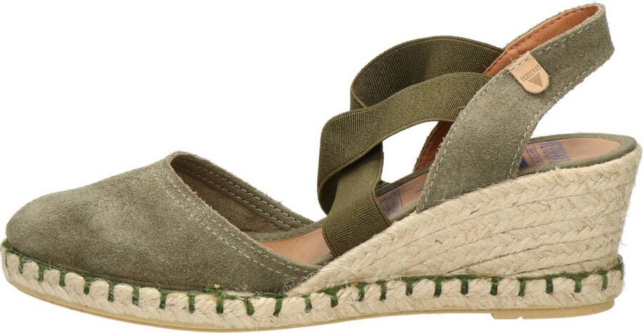 Verbenas Mila dames espadrille Kaki