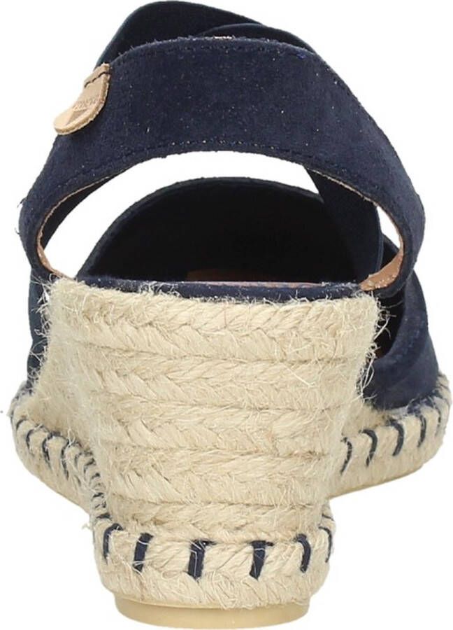 Verbenas Mila Sandalen Touwzool Blauw