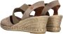 Verbenas Mila Serraje suède espadrilles taupe - Thumbnail 7