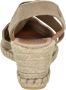Verbenas Mila Serraje suède espadrilles taupe - Thumbnail 11