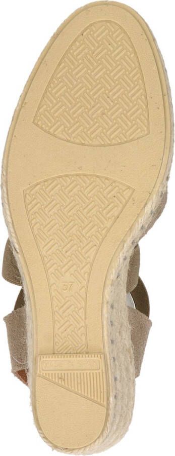Verbenas Mila Sandalen Touwzool Taupe