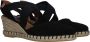 Verbenas Mila Serraje suède espadrilles zwart - Thumbnail 5