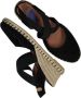 Verbenas Mila Serraje suède espadrilles zwart - Thumbnail 7