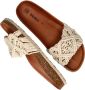 Verbenas Raga Knots Slippers Dames Beige - Thumbnail 12