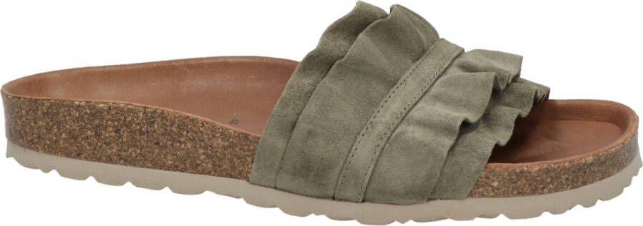 Verbenas Rocio dames slipper Kaki