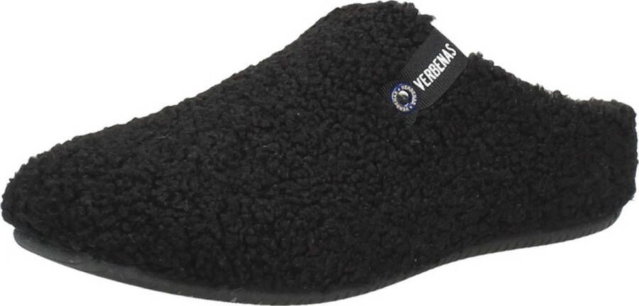 Verbenas York Pantoffels Open Zwart