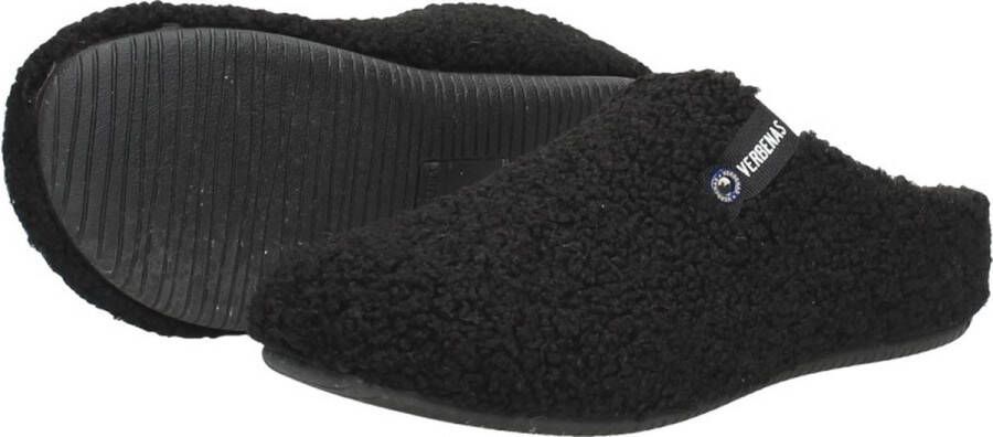 Verbenas York Pantoffels Open Zwart