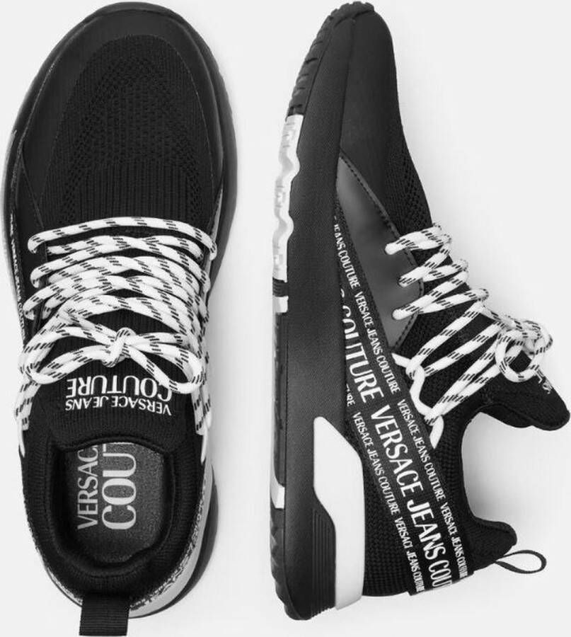 Versace Jeans Couture Dynamic Lage Zwarte Sneakers voor Heren Black Heren - Foto 10