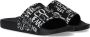 Versace Jeans Couture Zwarte rubberen sliders voor heren Black Heren - Thumbnail 12