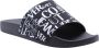 Versace Jeans Couture Zwarte rubberen sliders voor heren Black Heren - Thumbnail 5