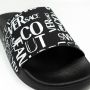 Versace Jeans Couture Zwarte rubberen sliders voor heren Black Heren - Thumbnail 8