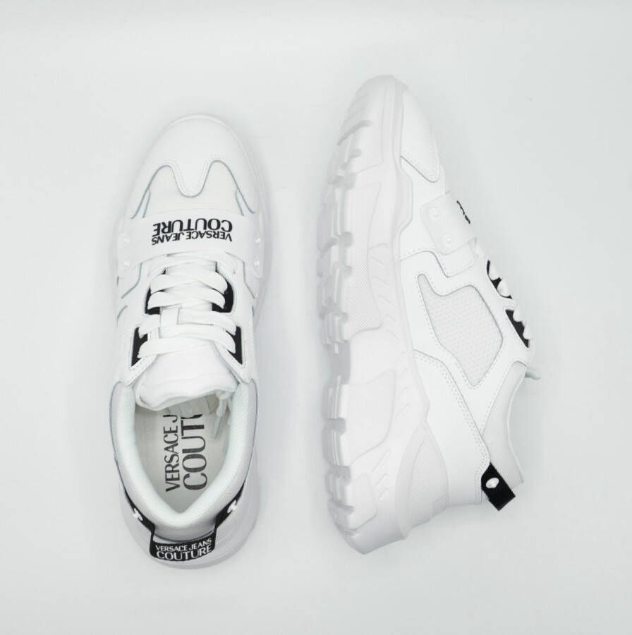 Versace Jeans Fondo Speedtrack Lage sneakers Leren Sneaker Heren Wit - Foto 8