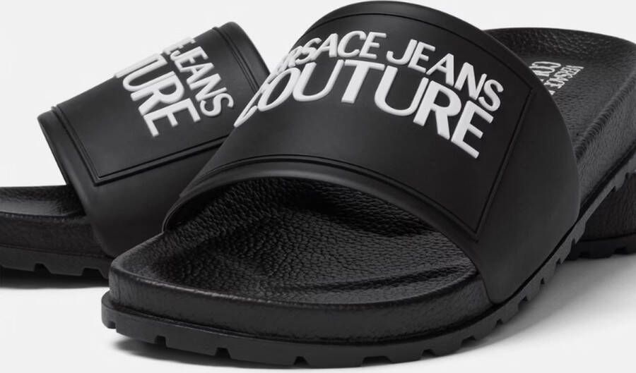 Versace Jeans Couture Logo Sliders Black