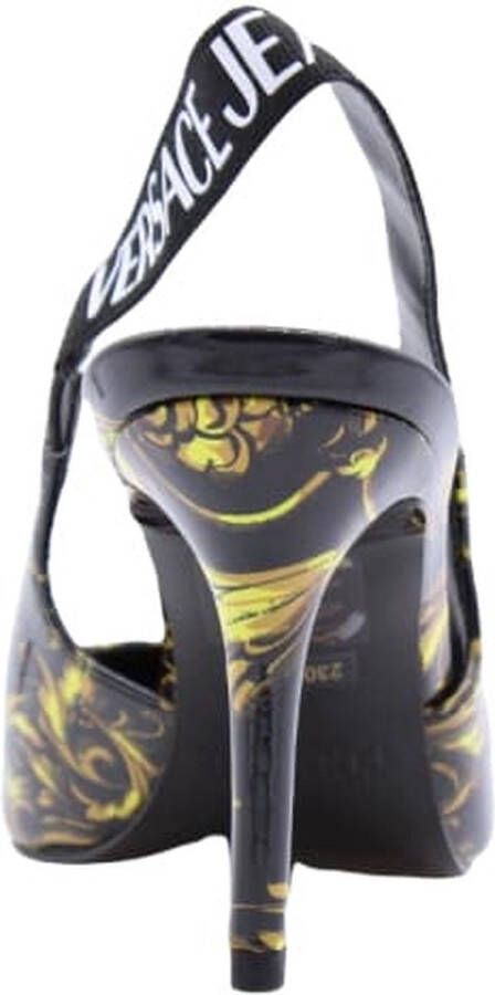 Versace Jeans Peep Toe Peep Heel Black