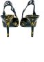 Versace Jeans Couture Verhoogde hakken muiltjes voor vrouwen Black Dames - Thumbnail 9