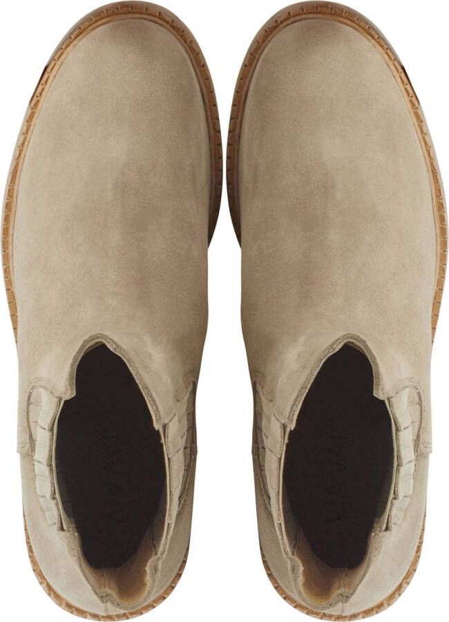 VIA VAI Bellamy Stitch Chelsea boots dames Enkellaarsjes dames Beige