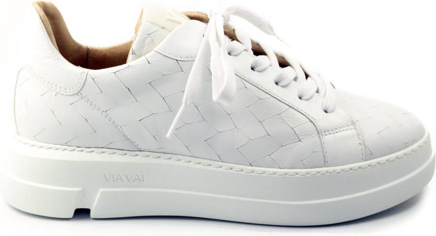 VIA VAI Blue Maze Sneakers Leer Wit