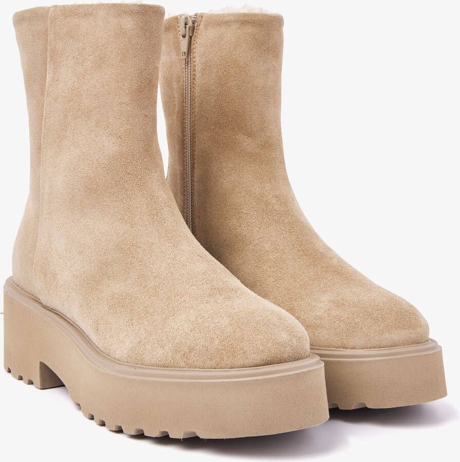 VIA VAI Bobbi Mellow Biker Boots Beige