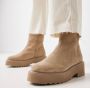 Via Vai Bobbi Mellow 59095 suède enkelboots beige - Thumbnail 11