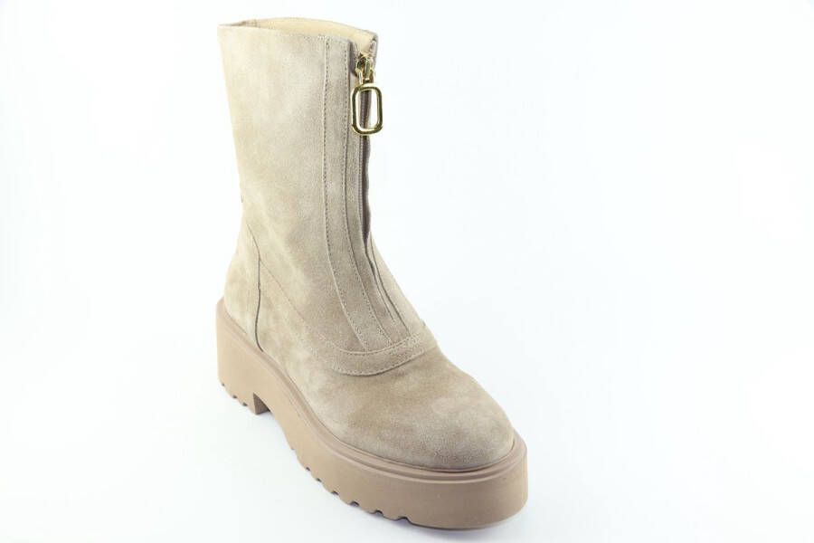 VIA VAI Bobbi Strip Biker boots Warm beige