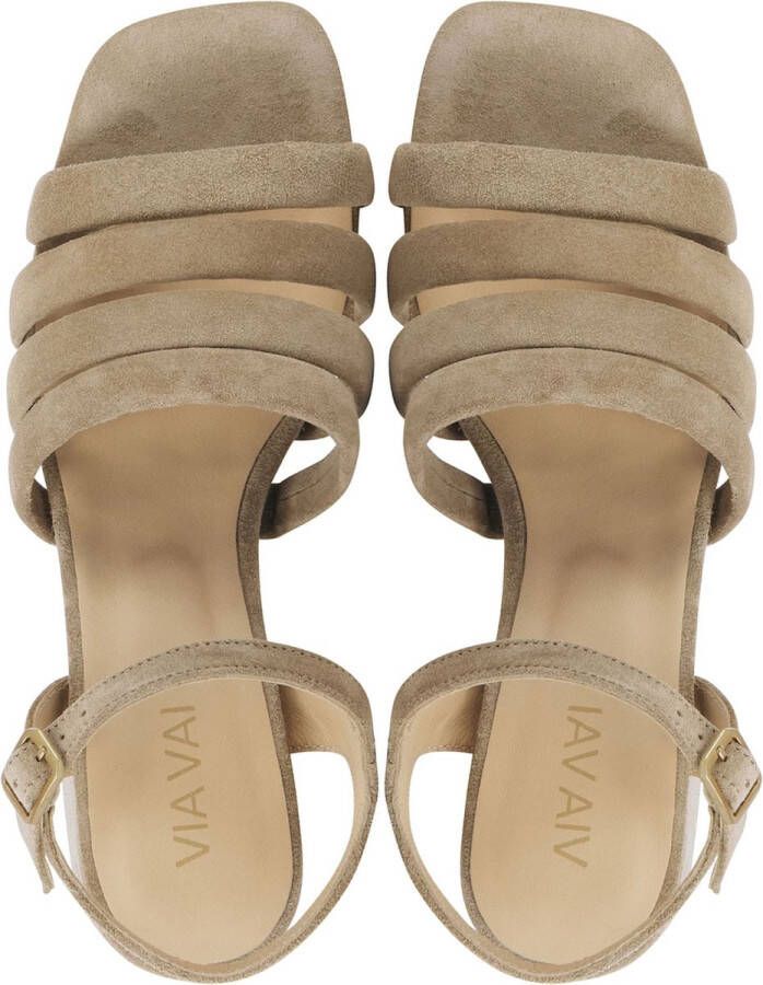 VIA VAI Cassia Scarlet Sandalen Met Hak Beige