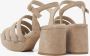 VIA VAI Sandalen Dames Damesschoenen Suède Blokhak hoogte 6 cm 60040 Cassia Beige - Thumbnail 8