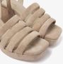 VIA VAI Sandalen Dames Damesschoenen Suède Blokhak hoogte 6 cm 60040 Cassia Beige - Thumbnail 10